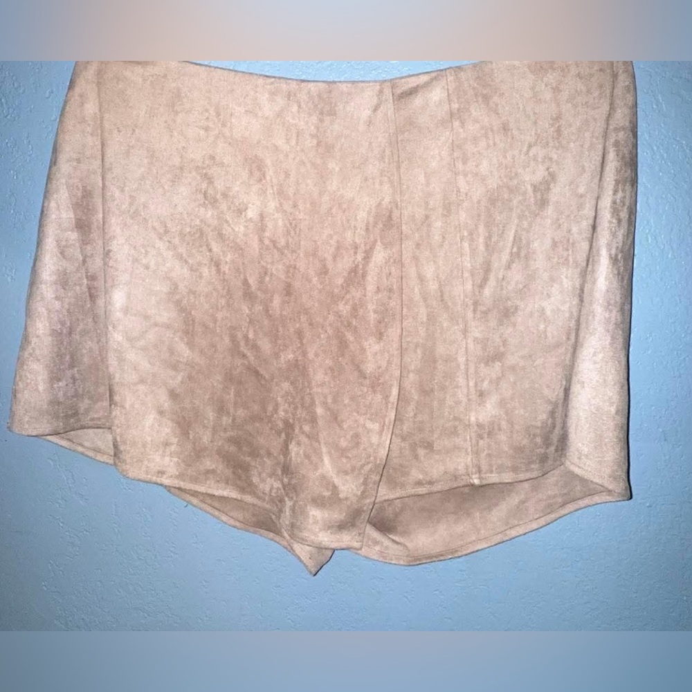 ARULA Suede-Look Brown Skort